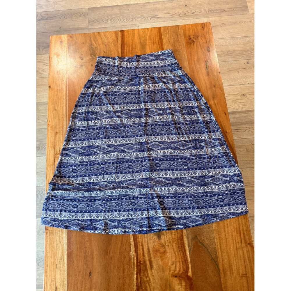 Bobeau Women's Purple Geometric Design Skirt Size XL NWT